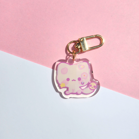 Stickypaws the Sticker Kitty 1.5in Acrylic Charm