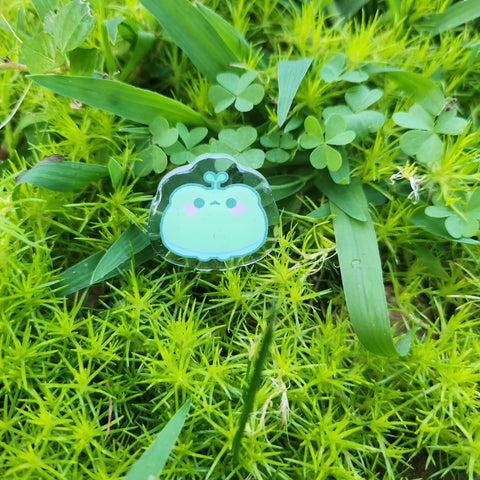 A Very Tiny Frog Acrylic Pin