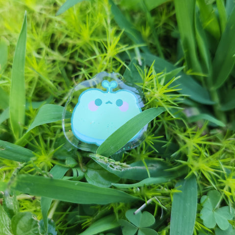 A Very Tiny Frog Acrylic Pin