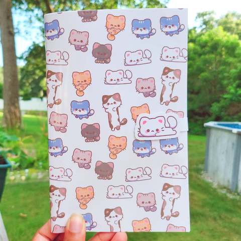 Kitty Party Dotted Handmade Half-Letter Notebook