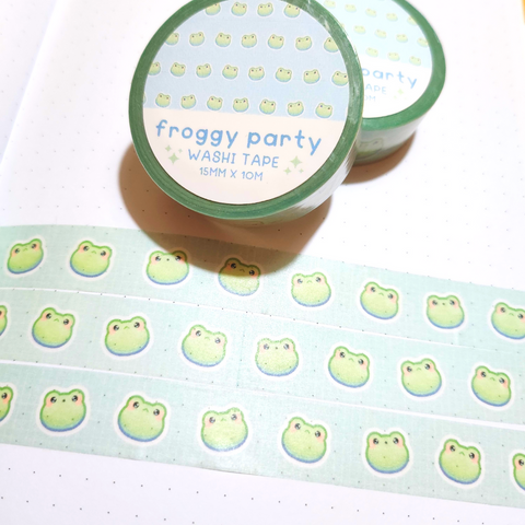 Froggy Party Washi Tape