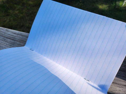 Cloud Kitty Handmade Half-Letter Notebook