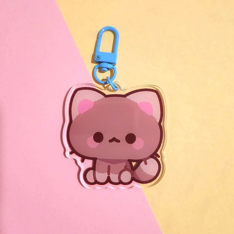 Brown Baby Kitty 2.5in Acrylic Charm